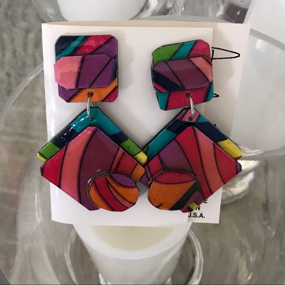 PAPIERCO PUCCI PRINT EARRINGS
